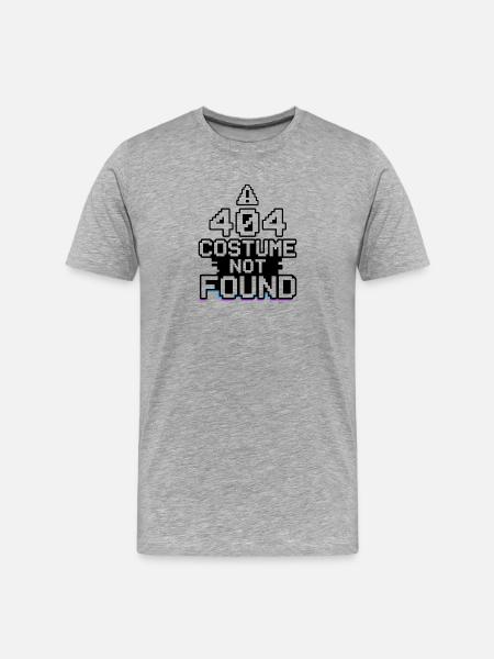 404 Costume Not Found - Men's Premium Organic T-Shirt - heather grey