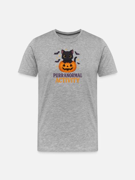 😸 Purranormal Activity – Cute Kitten - Men's Premium Organic T-Shirt - heather grey