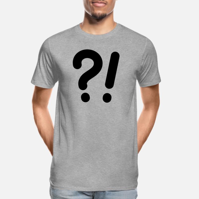 Points d’interrogation et points d’exclamation T-shirt bio Premium Homme