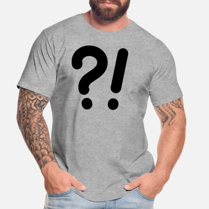 Points d’interrogation et points d’exclamation T-shirt bio Premium Homme