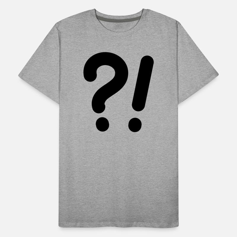 Points d’interrogation et points d’exclamation T-shirt bio Premium Homme
