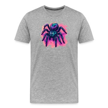 Tarantulas Tarantula - Men's Premium Organic T-Shirt - heather grey - Front - Damien (186cm)