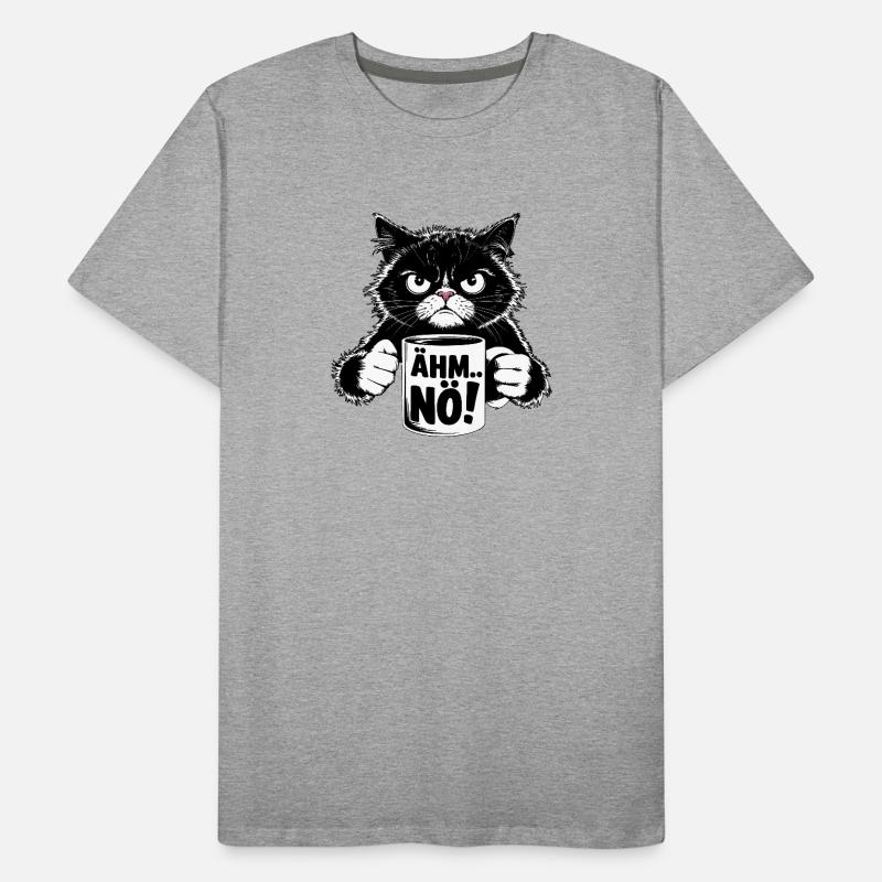 Wütende Katzenmugge: „Ähm… Nö!“ T-shirt bio Premium Homme