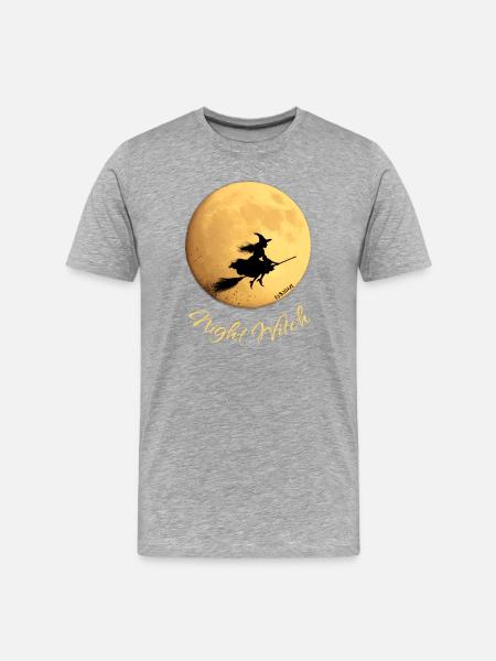 Night Witch Magic and Mystery - Men's Premium Organic T-Shirt - heather grey