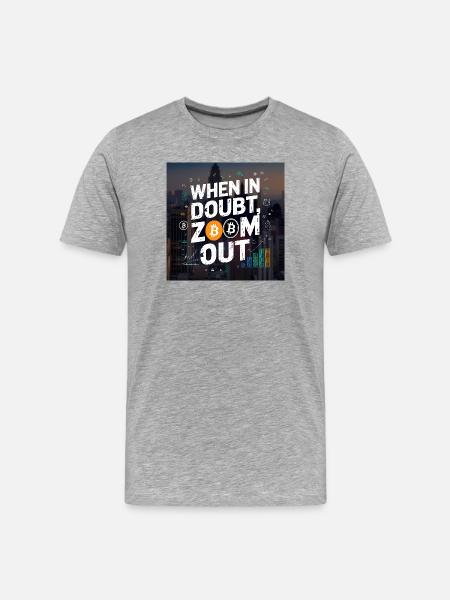 Cryptocurrency Investment Motivational Design - Men's Premium Organic T-Shirt - heather grey