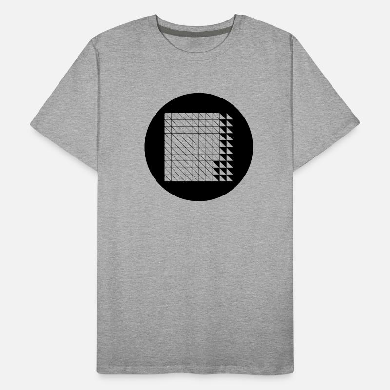 Grille de glitch cyberpunk T-shirt bio Premium Homme
