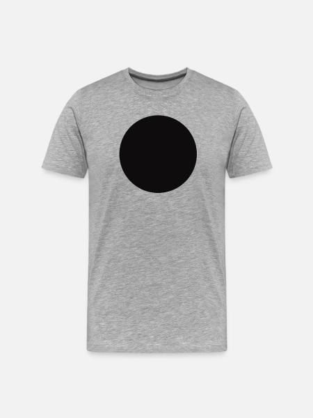 Abstract Black Geometry Pattern - Men's Premium Organic T-Shirt - heather grey
