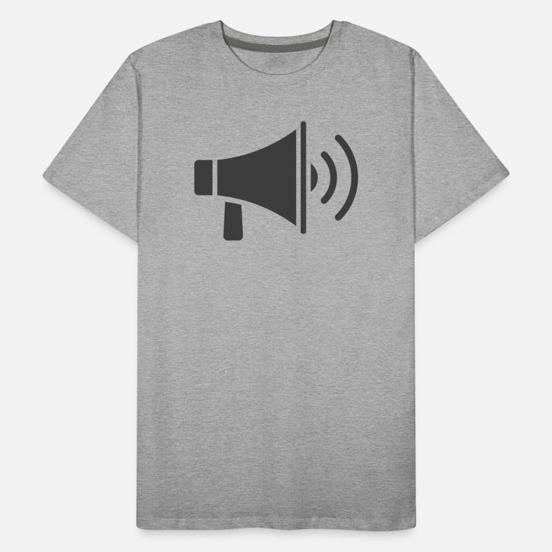 Conception d’icône de mégaphone T-shirt bio Premium Homme