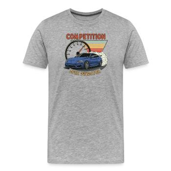 Competition Drift Car - Men's Premium Organic T-Shirt - heather grey - Front - Damien (186cm)