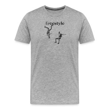 Freestyle - Men's Premium Organic T-Shirt - heather grey - Front - Damien (186cm)