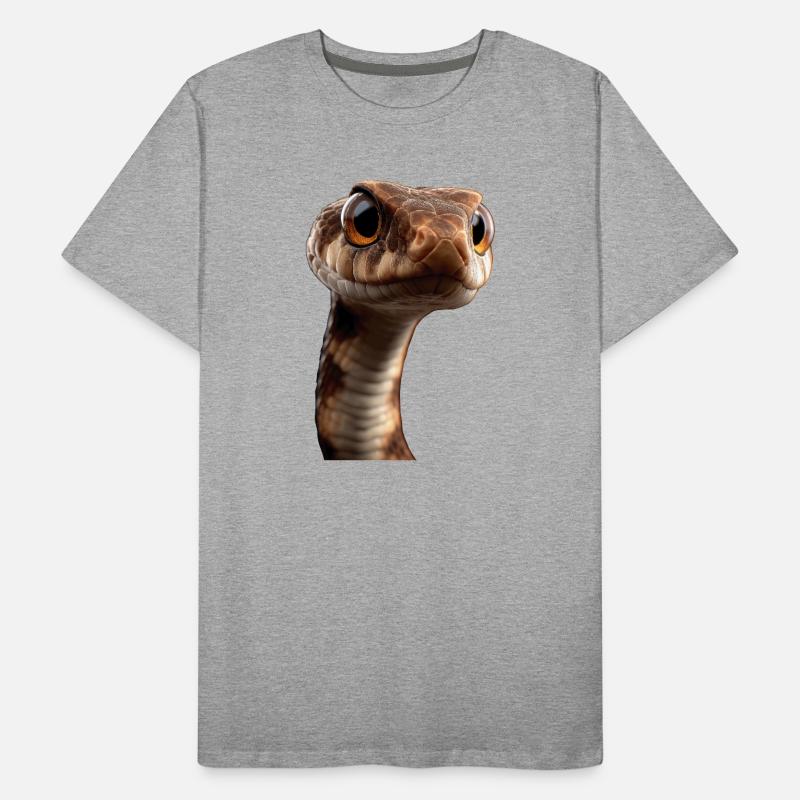 serpent, python, cobra, serpent à sonnettes, serpents T-shirt bio Premium Homme