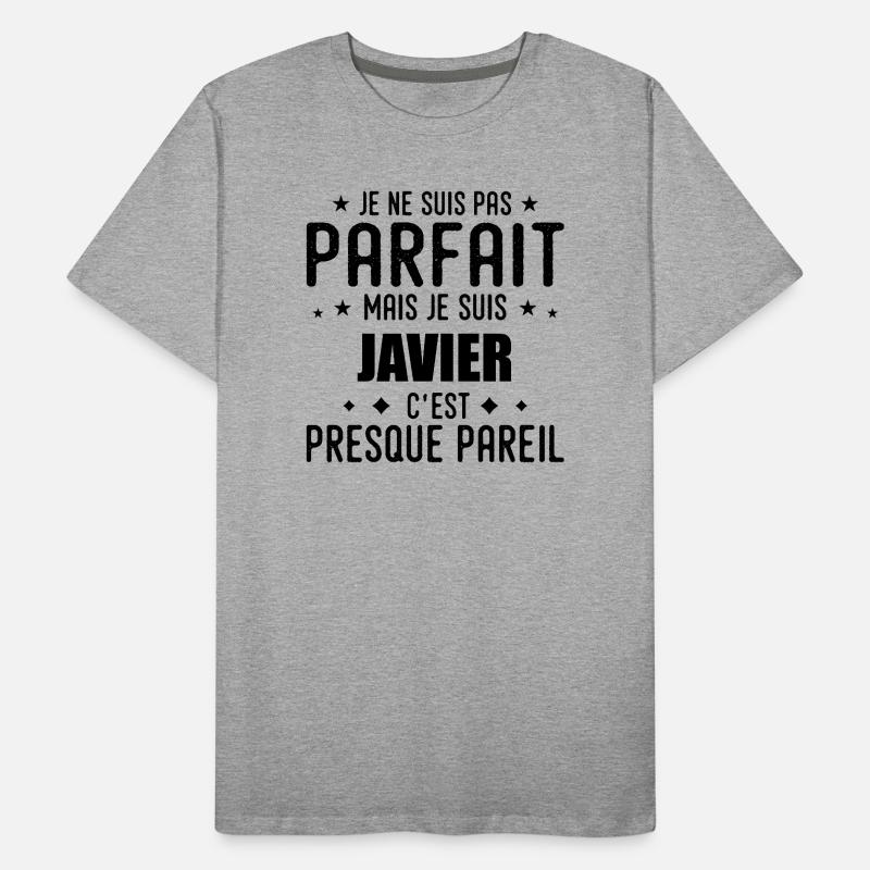 Javier: authentisch, unvollkommen, Top, Perfektion Männer Premium Bio T-Shirt