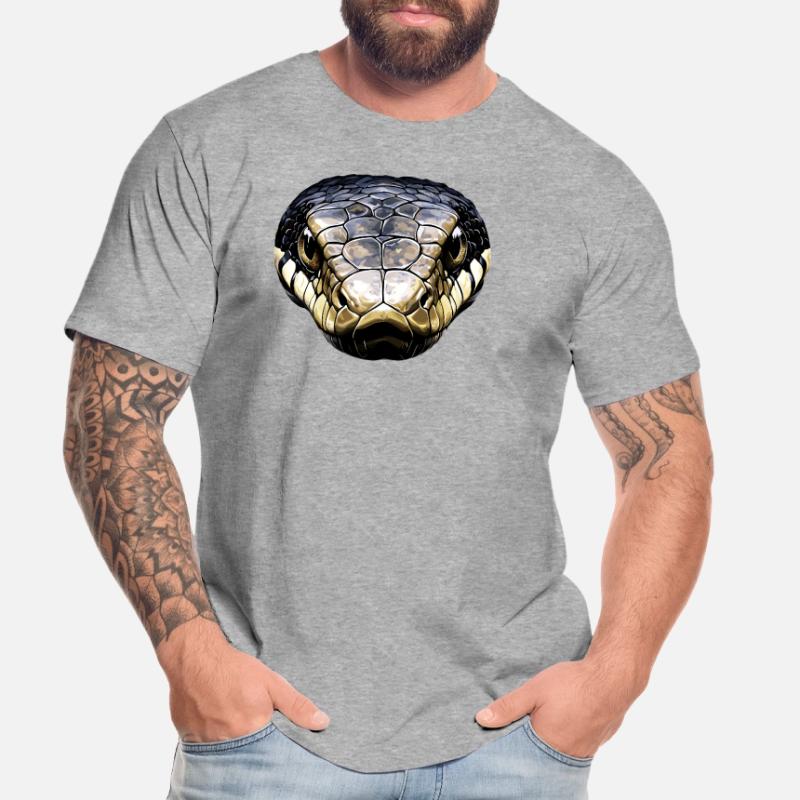 serpent, python, cobra, serpent à sonnettes, serpents T-shirt bio Premium Homme