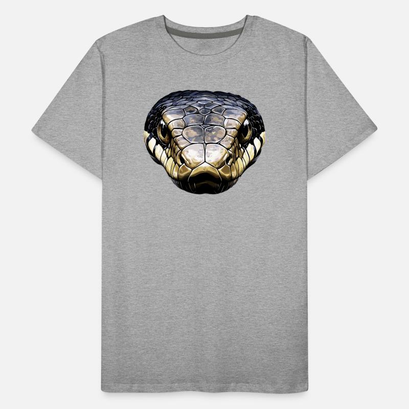 serpent, python, cobra, serpent à sonnettes, serpents T-shirt bio Premium Homme
