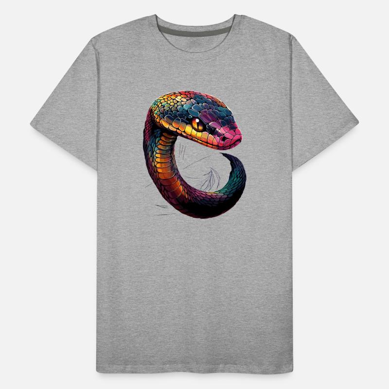 snake, python, cobra, rattlesnake, snakes Men's Premium Organic T-Shirt