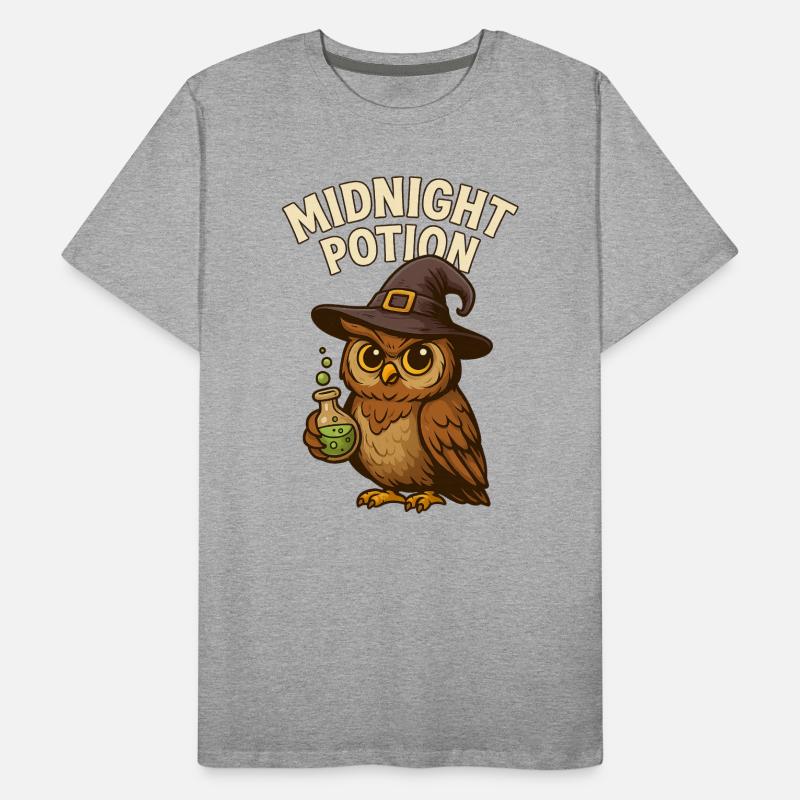 Witch Owl – Magic Potion at Midnight Men's Premium Organic T-Shirt