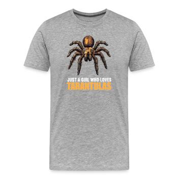 Tarantulas Tarantula - Men's Premium Organic T-Shirt - heather grey - Front - Damien (186cm)
