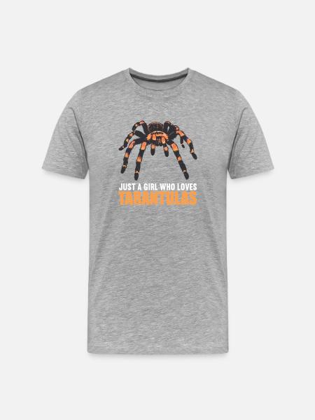Taranteln Tarantel - Männer Premium Bio T-Shirt - Grau meliert