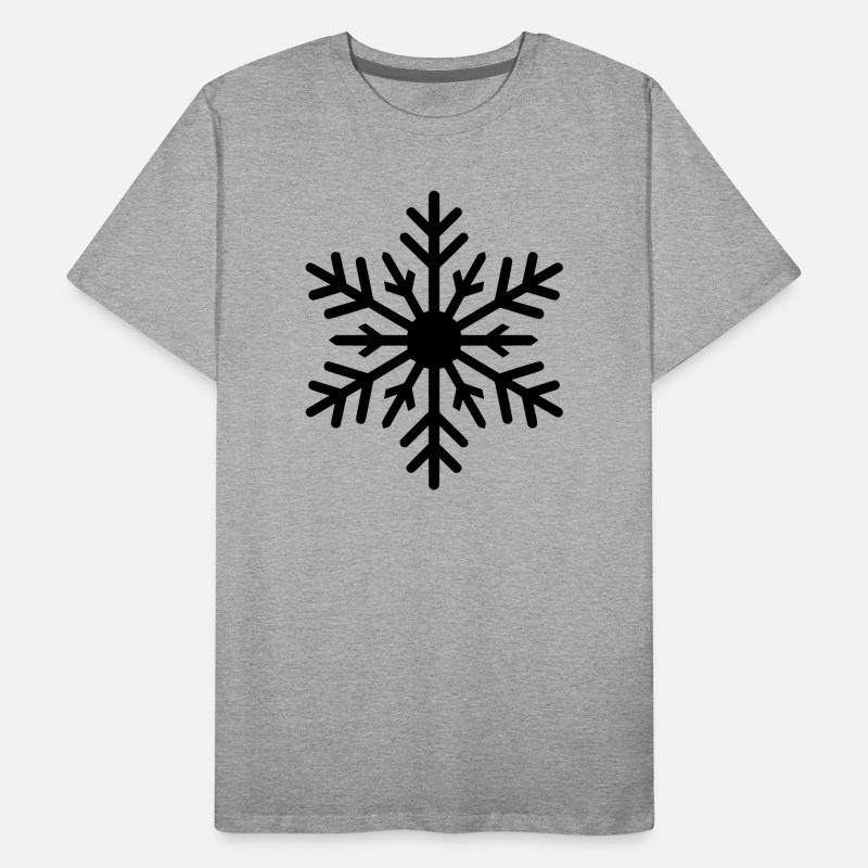 Schneeflocke, Eiskristall, Farbe variabel Men's Premium Organic T-Shirt