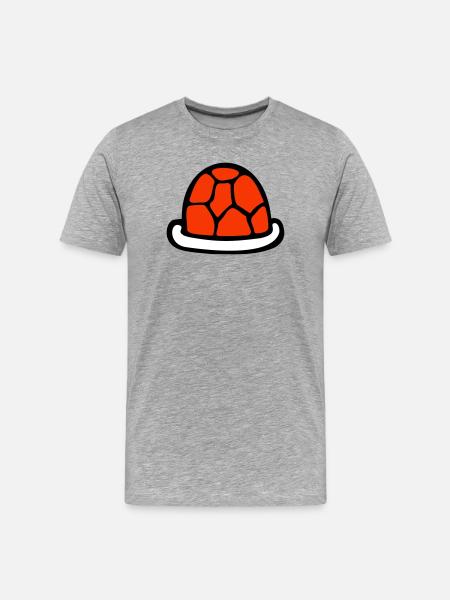 Turtle shell without turtle cute shell - Men's Premium Organic T-Shirt - heather grey