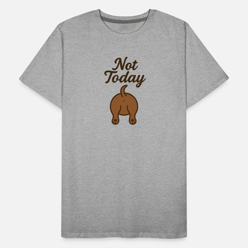 Dachshund from behind Men's Premium Organic T-Shirt