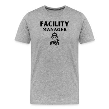 Conception de modèles d’outils mécaniques - T-shirt bio Premium Homme - gris chiné - Devant - Damien (186cm)