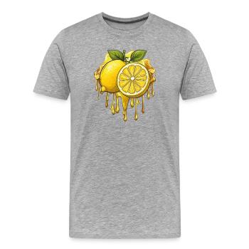 citron - T-shirt bio Premium Homme - gris chiné - Devant - Damien (186cm)