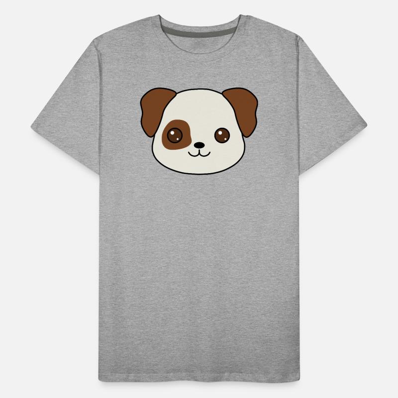 conception de dessin animé de chiot charmant T-shirt bio Premium Homme