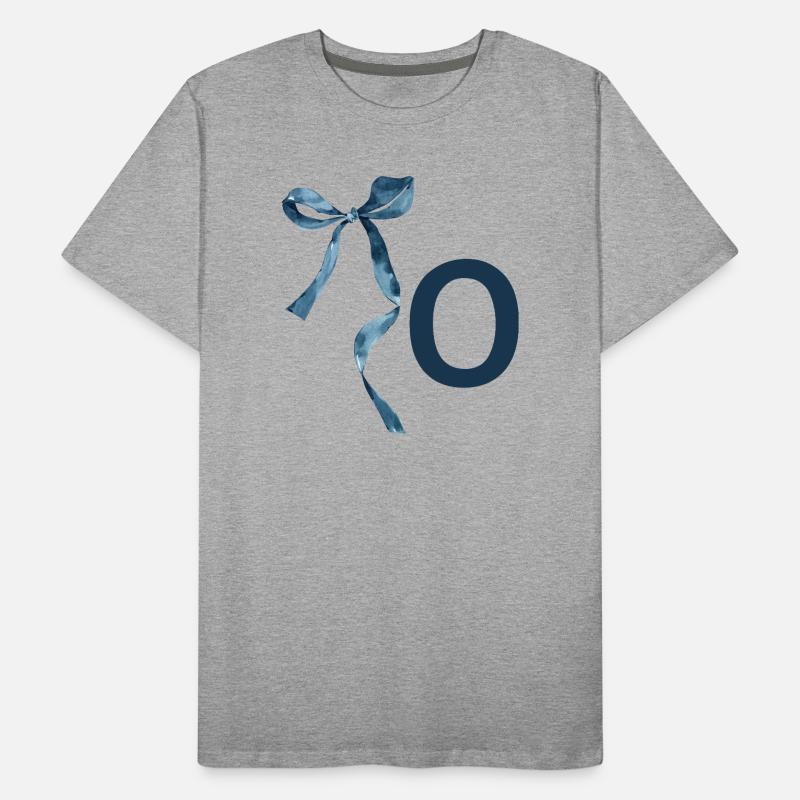 Monogramm oder Geschenkidee Männer Premium Bio T-Shirt