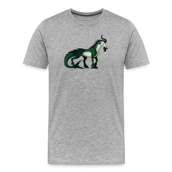 Capricorn - Men's Premium Organic T-Shirt - heather grey - Front - Damien (186cm)