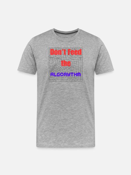 Motivation to Beat Algorithms - Men's Premium Organic T-Shirt - heather grey
