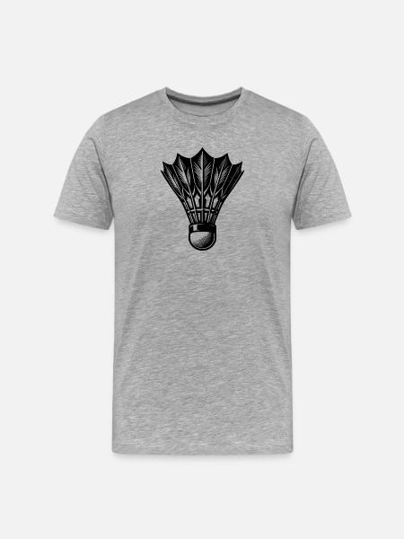 Badminton – Game, Set, Match Tournament Winner - Men's Premium Organic T-Shirt - heather grey