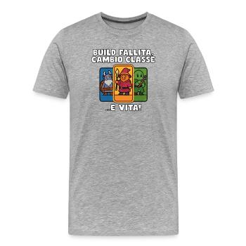 Multiclass Survival - Men's Premium Organic T-Shirt - heather grey - Front - Damien (186cm)