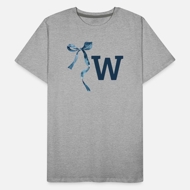 Monogramm mit Geschenkidee Männer Premium Bio T-Shirt