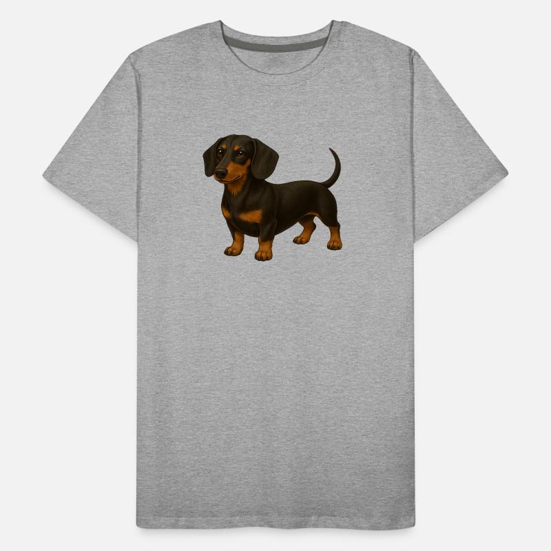Dackel Männer Premium Bio T-Shirt