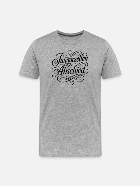 Junggesellenabschied - Männer Premium Bio T-Shirt - Grau meliert