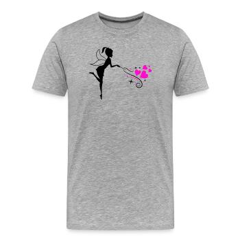 Fairy Elf Spell - Men's Premium Organic T-Shirt - heather grey - Front - Damien (186cm)