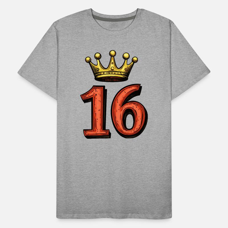 Couronne à 16 chiffres T-shirt bio Premium Homme