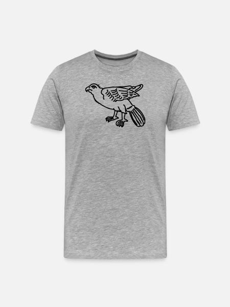 eagle - Men's Premium Organic T-Shirt - heather grey