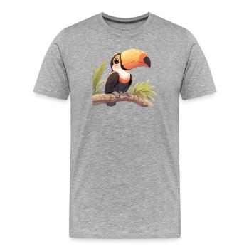 Tortoises Tortoise - Men's Premium Organic T-Shirt - heather grey - Front - Damien (186cm)