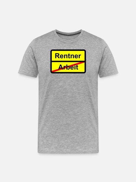 Critical Melody Pensioner Work - Men's Premium Organic T-Shirt - heather grey