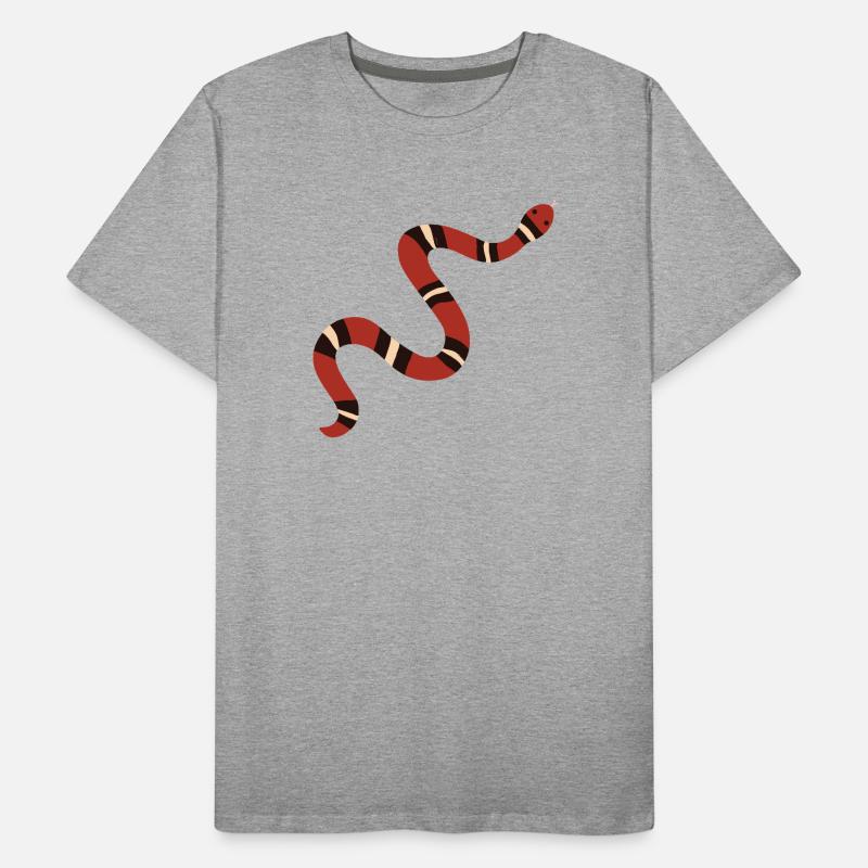 Illustration de serpent royal rouillé T-shirt bio Premium Homme
