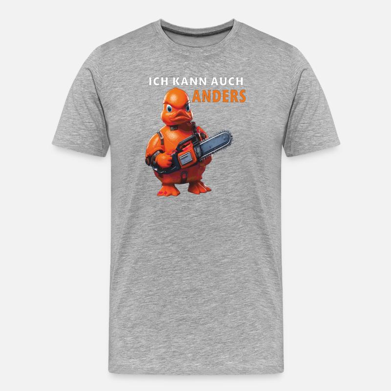 I CAN DO IT DIFFERENTLY - Men's Premium Organic T-Shirt - heather grey