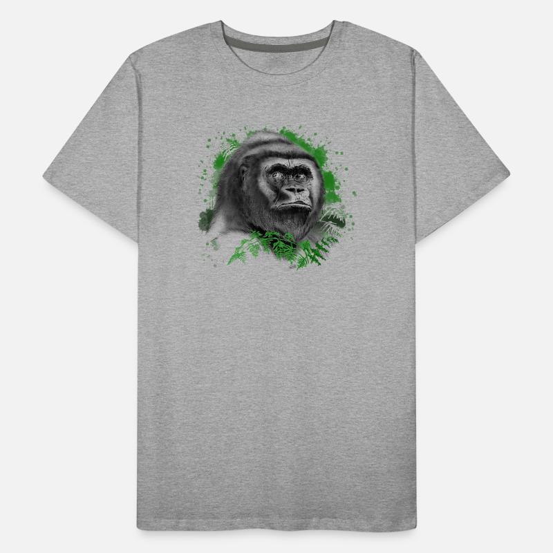 Gorilla Männer Premium Bio T-Shirt