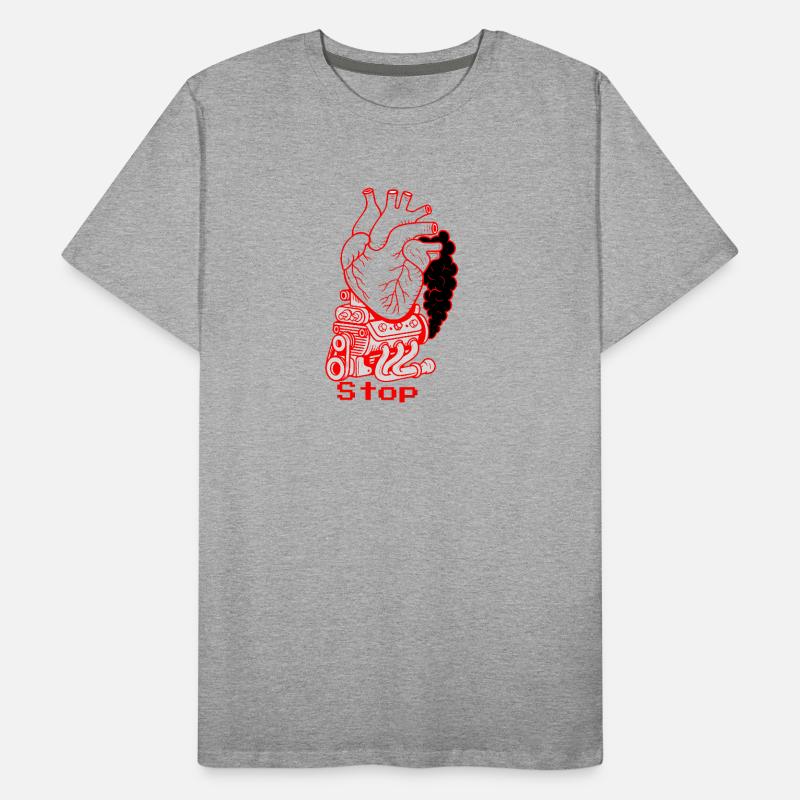 Message de circulation Crise cardiaque T-shirt bio Premium Homme