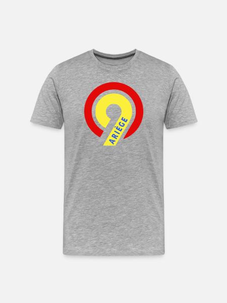 Ariège 09 - T-shirt bio Premium Homme - gris chiné
