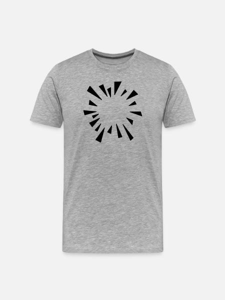 Comic Effect Burst Balloon - Men's Premium Organic T-Shirt - heather grey