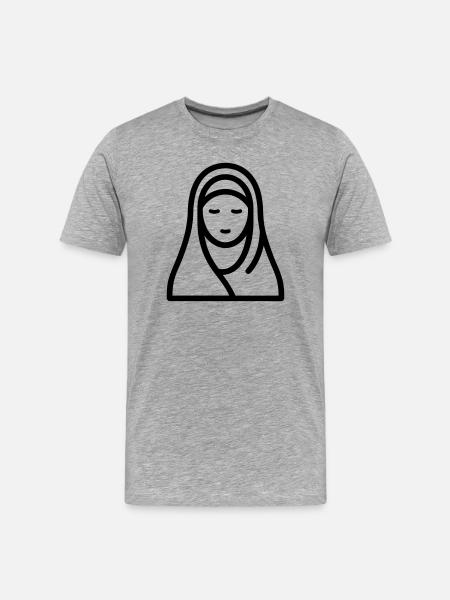 femme musulmane - T-shirt bio Premium Homme - gris chiné