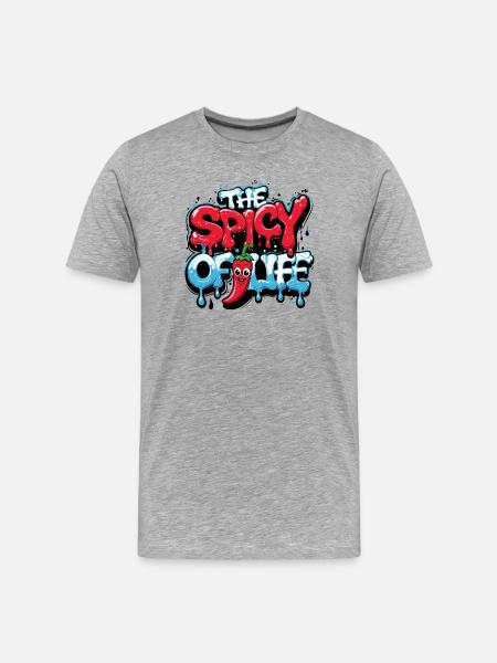 THE SPICY OF LIFE - Men's Premium Organic T-Shirt - heather grey
