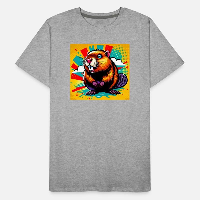 castor T-shirt bio Premium Homme